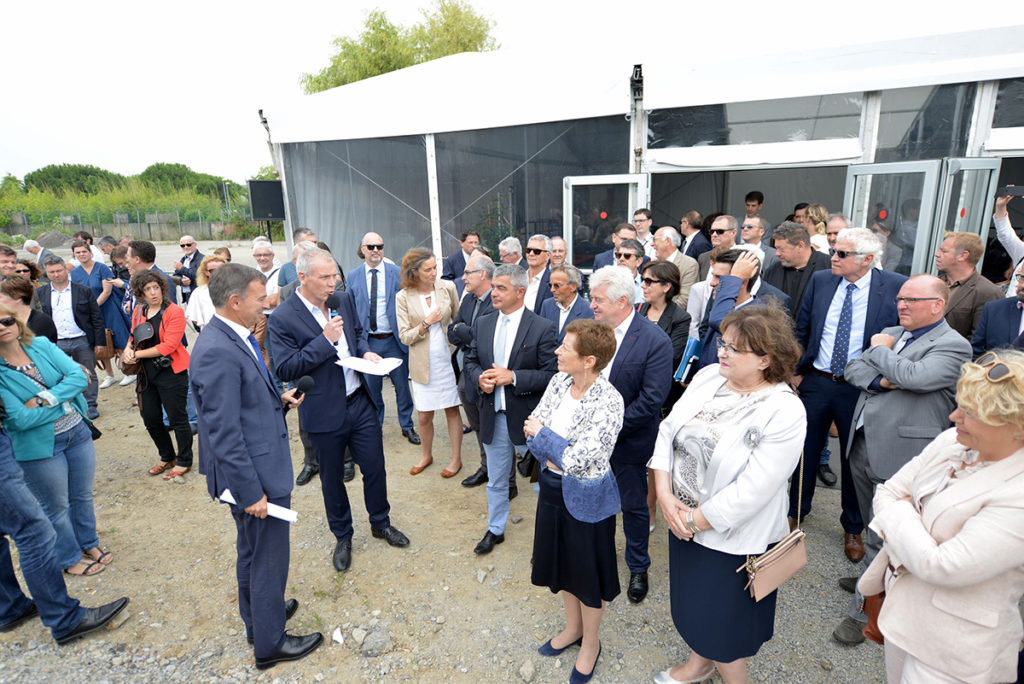 Inauguration du Boulevard des Apprentis sur la zone industrielle portuaire de Saint-Nazaire (juillet 2018)